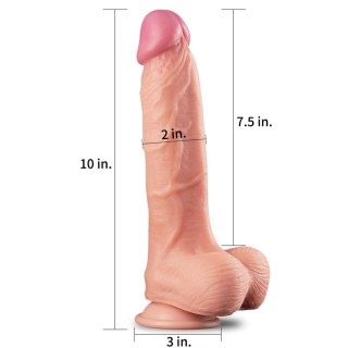 10"" Dual Layer Platinum Silicone Cock Lovetoy