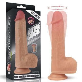 8.5"" Dual layered Silicone Rotating Nature Cock Anthony Lovetoy