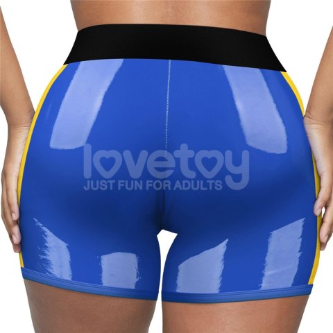 Chic Strap-On shorts (28 - 31 inch waist) Blue Lovetoy