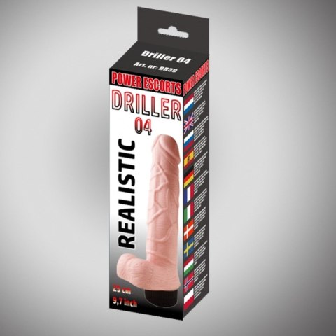 Driller 04 flesh 20 cm realistic vibrating Power Escorts