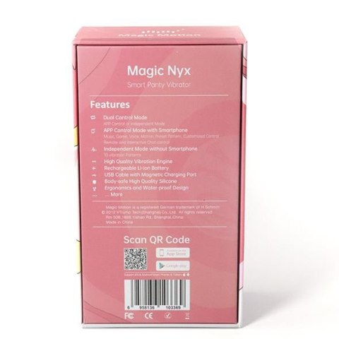 Magic Motion - Nyx Smart Panty Vibrator Magic Motion