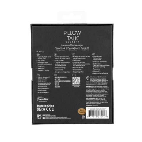 Pillow Talk - Secrets PlayfulClitoral Vibrator Blue Pillow Talk