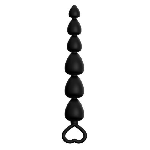 Plug-Power Escorts - Anal Beads Runner - Silicone-Black Power Escorts