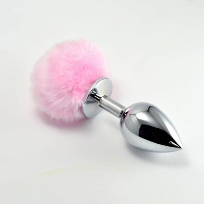 Pompon Metal Plug Large Pink Lovetoy