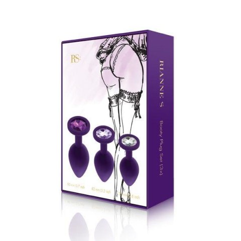 RS - Soiree - Booty Plug Original Set 3x Purple Rianne S