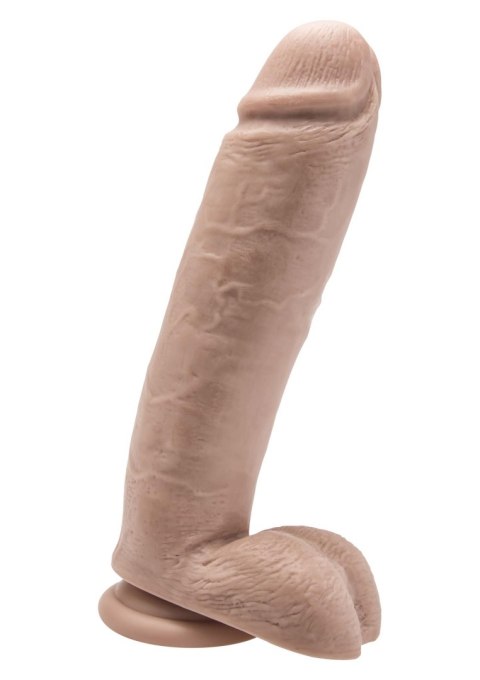 Dildo 10 inch with Balls Light skin tone ToyJoy