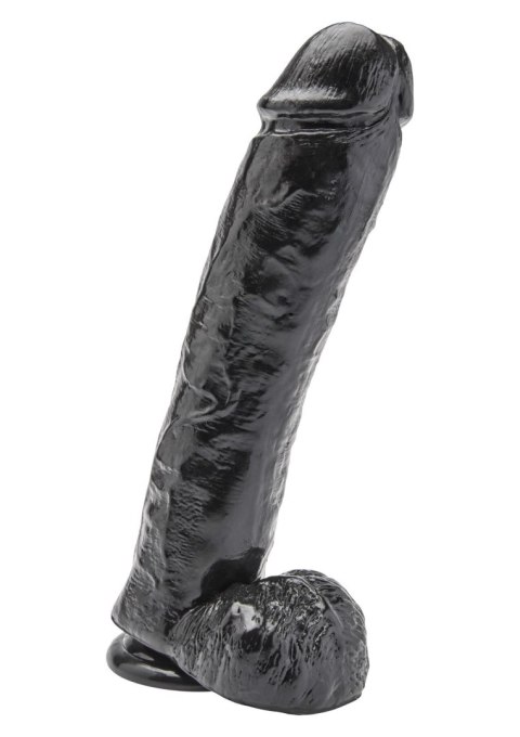 Dildo 11 inch with Balls Black ToyJoy