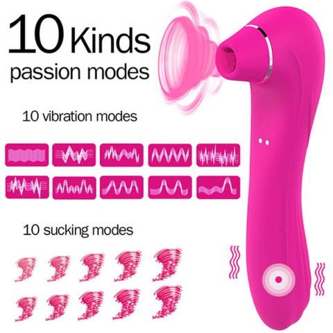 Stymulator-Electric Massager 1.0 USB Pink 10 functions B - Series Magic