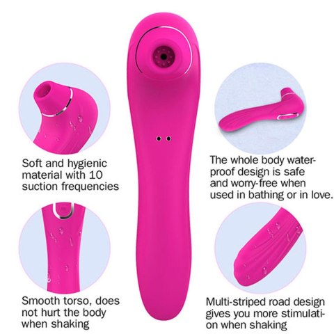 Stymulator-Electric Massager 1.0 USB Pink 10 functions B - Series Magic