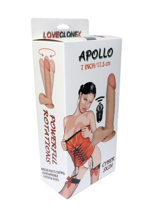 Wibrator-APOLLO-LOVECLONEX 7""""""""-rotation USB B - Series Real