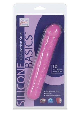 Wibrator-BASICS 10 FUNCTION STUD PINK Silicone Basics