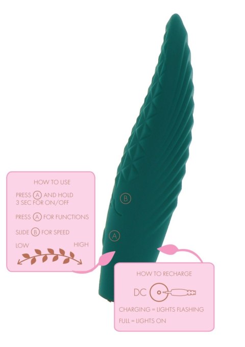 Alyssa Textured Stimulator Green ToyJoy