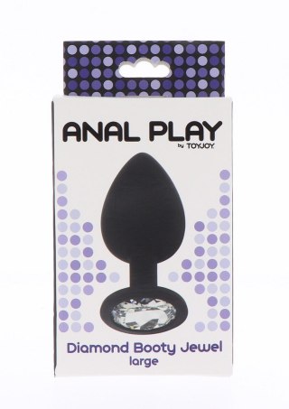 Diamond Booty Jewel Large Black ToyJoy