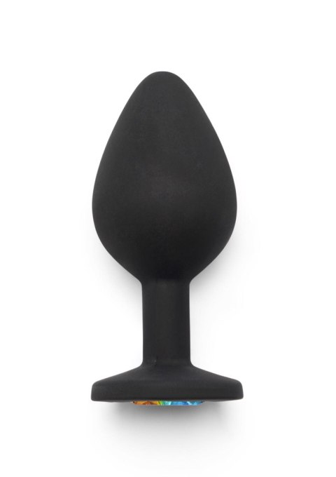 Rainbow Booty Jewel Medium Black ToyJoy