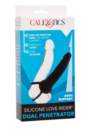 Silicone Dual Penetrator Black Calexotics