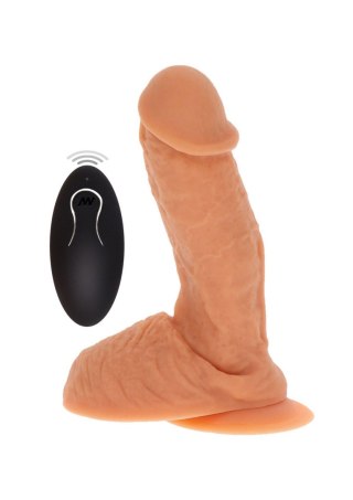 Silicone Vibrating Dildo Light skin tone ToyJoy