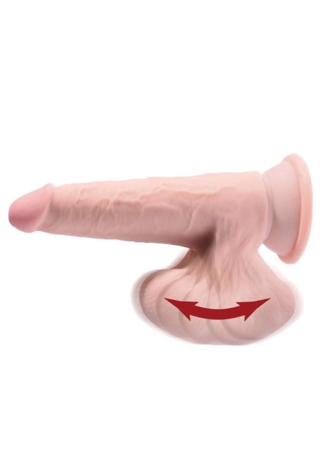 3D Cock Swinging Balls 7 inch Light skin tone Pipedream