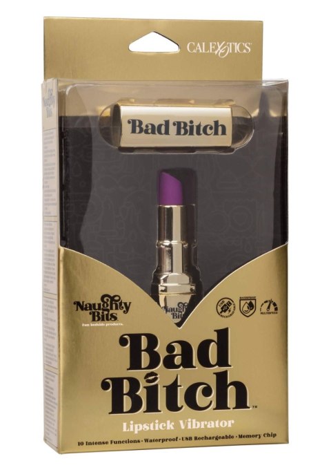 Bad Bitch Lipstick Vibrator Gold Calexotics