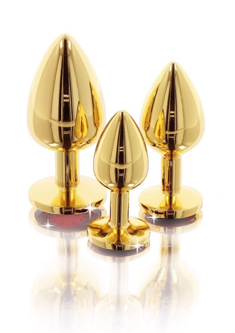 Butt Plug With Diamond Jewel M Gold Taboom