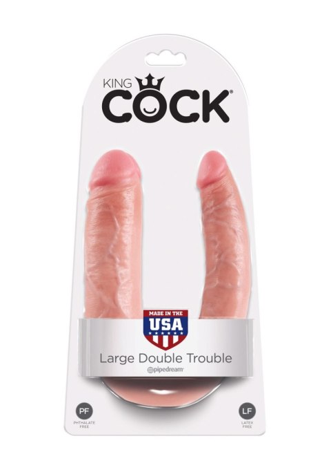 Cock U-shape Double Trouble L Light skin tone Pipedream