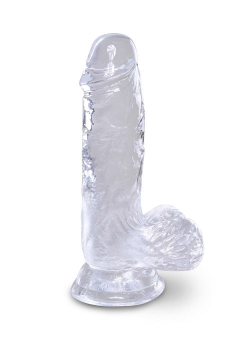 King Cock 5 Inch Cock w Balls Transparent Pipedream