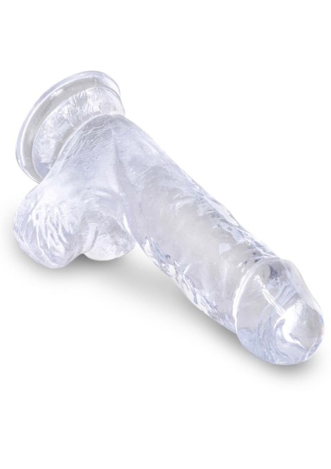 King Cock 5 Inch Cock w Balls Transparent Pipedream