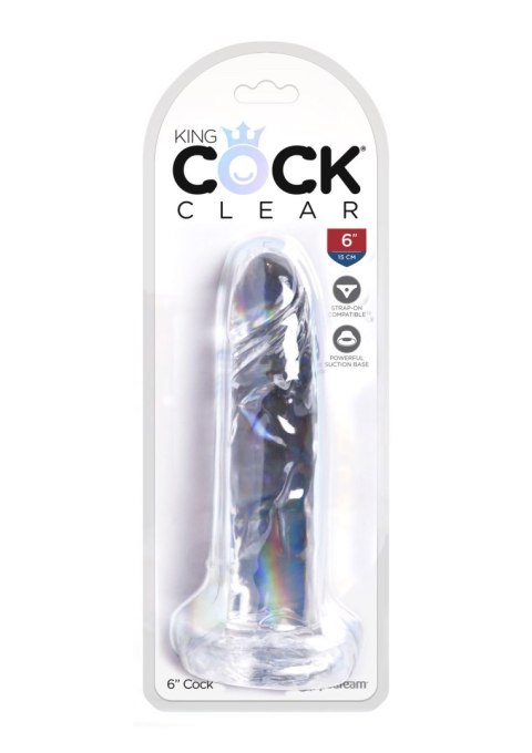 King Cock 6 Inch Cock Transparent Pipedream