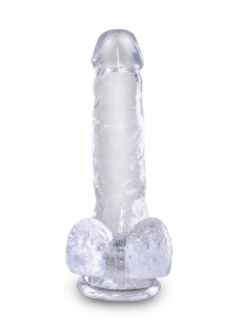 King Cock 6 Inch Cock w Balls Transparent Pipedream