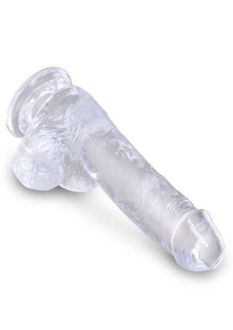 King Cock 6 Inch Cock w Balls Transparent Pipedream