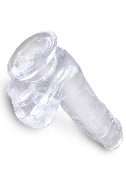 King Cock 6 Inch Cock w Balls Transparent Pipedream