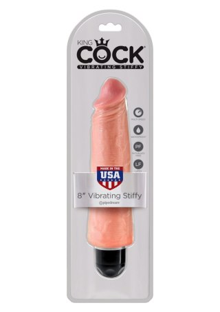 King Cock 8 Inch Vibr Stiffy Light skin tone Pipedream