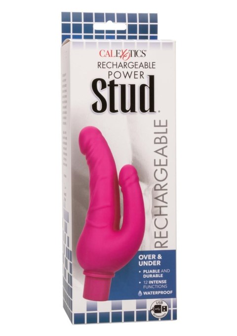 Rechargeable Stud Over Under Pink Calexotics