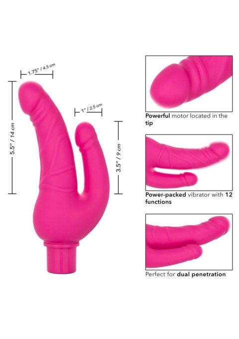 Rechargeable Stud Over Under Pink Calexotics