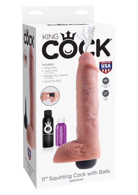 Squirting Cock 11 Inch Light skin tone Pipedream