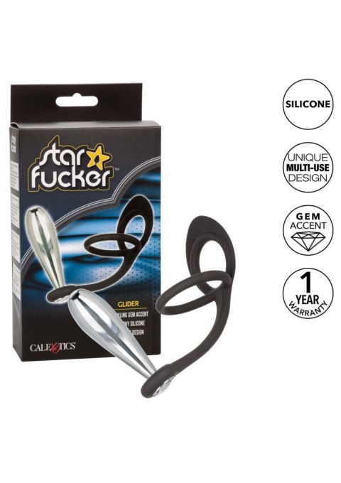 Star Fucker Glider Plug Silver Calexotics