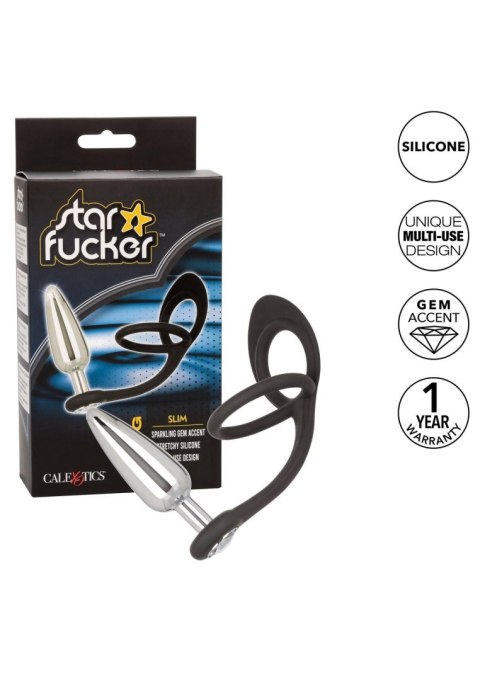 Star Fucker Slim Plug Silver Calexotics