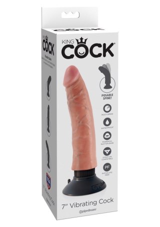 Vibrating Cock 7 Inch Light skin tone Pipedream