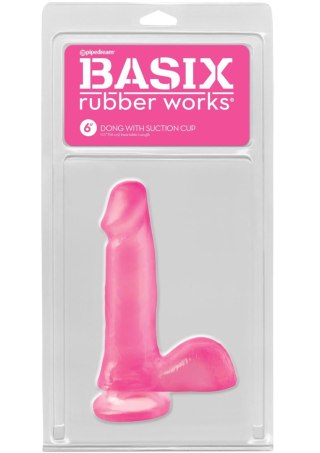 6 Inch Dong with Suction Cup Pink Pipedream