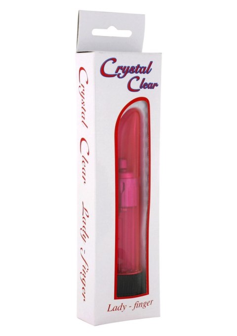 Crystal Ladyfinger Vibrator Pink Seven Creations