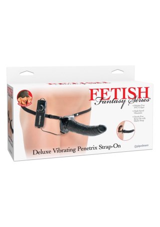 Deluxe Vibrating Strap-On Black Pipedream