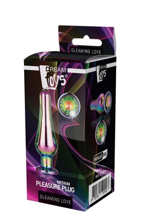 GLEAMING LOVE COLOURED PLEASURE PLUG M Dream Toys