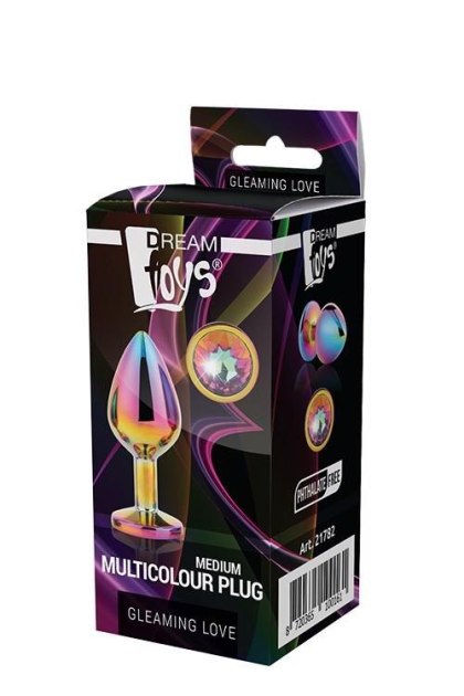 GLEAMING LOVE MULTICOLOUR PLUG MEDIUM Dream Toys