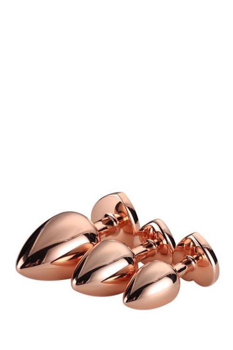 GLEAMING LOVE ROSE GOLD PLUG SET Dream Toys