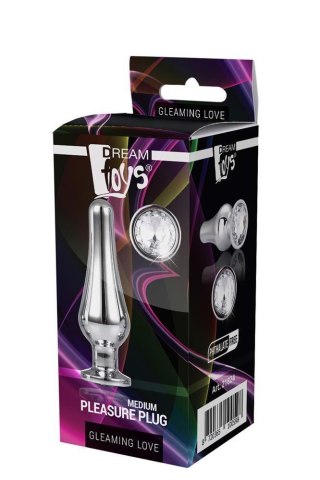 GLEAMING LOVE SILVER PLEASURE PLUG M Dream Toys