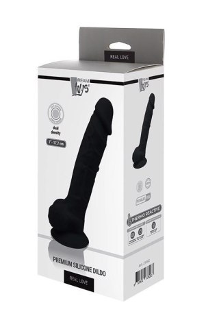 REAL LOVE DILDO 7INCH BLACK Dream Toys