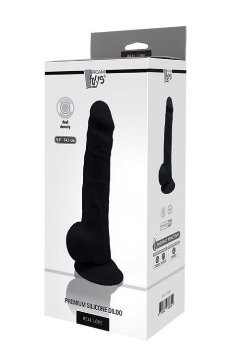 REAL LOVE DILDO 9.5INCH BLACK Dream Toys