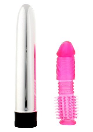 Twinz Vibrator Sleeve Kit Pink Seven Creations