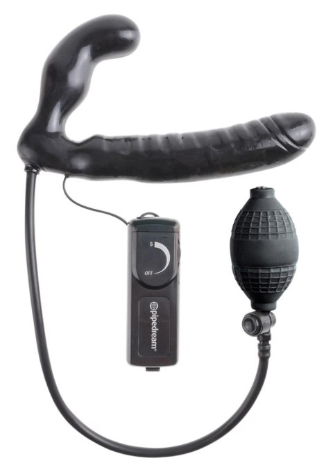 Vibrating Strapless Strap-On Black Pipedream