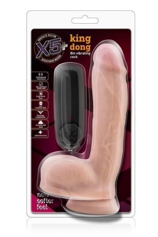 X5 PLUS KING DONG 8INCH VIBRATING COCK Blush