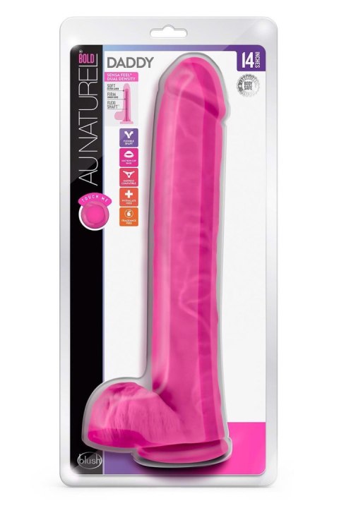 AU NATUREL BOLD DADDY 14" DILDO PINK Blush